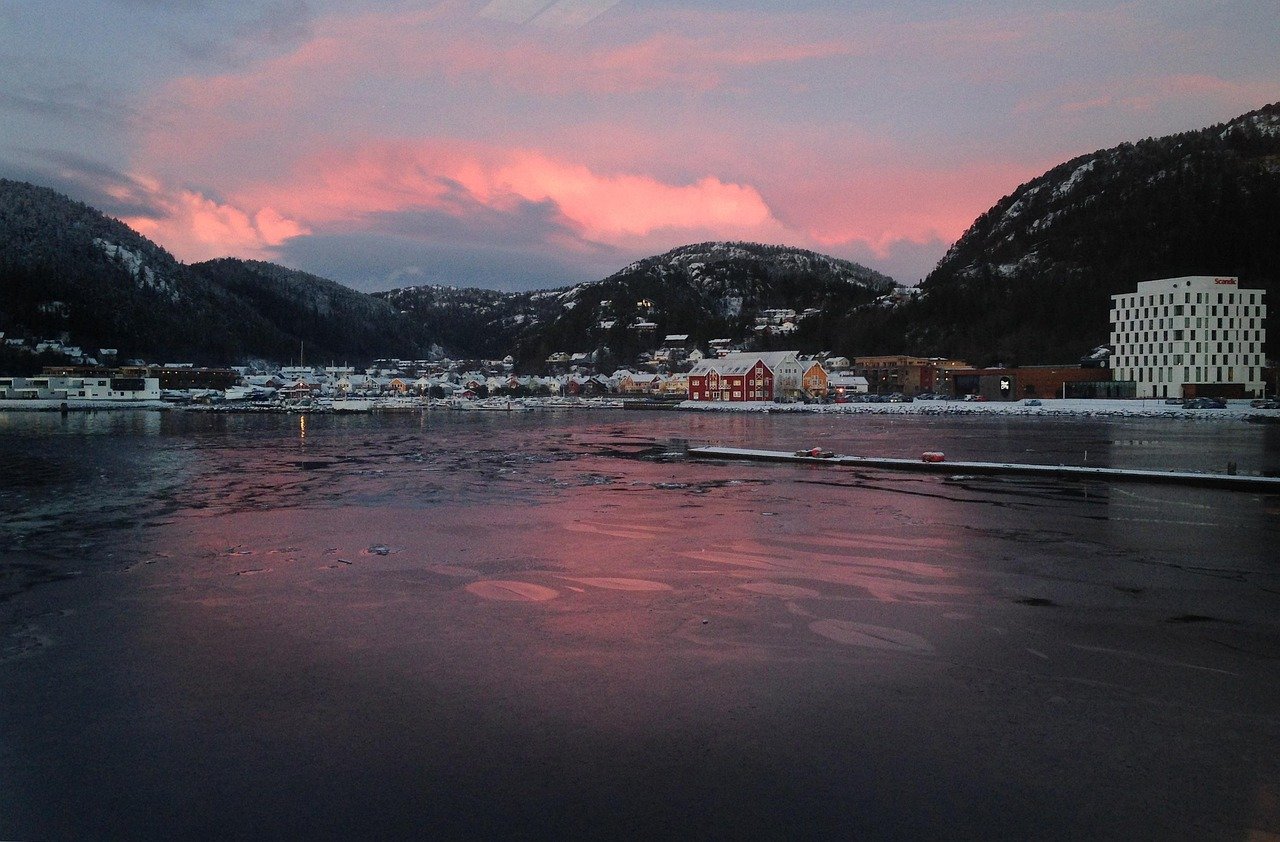 namsos, pink, winter, mountains, sunset, clouds, norway, village, lake, namsos, namsos, namsos, namsos, namsos, norway
